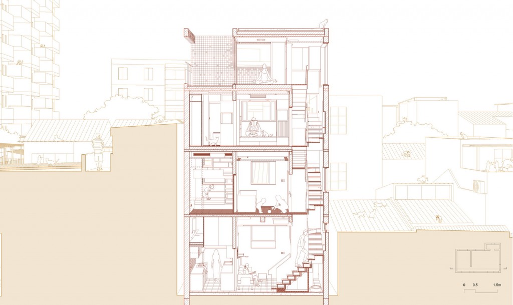 03-3-East-west Sectional Perspective