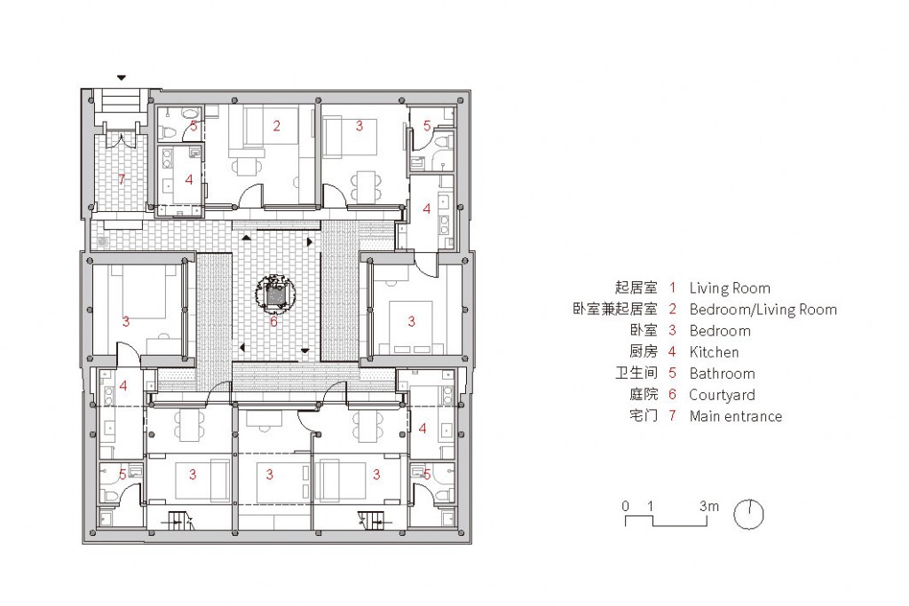 No.4 Heng Hutong-03 the 1st floor plan